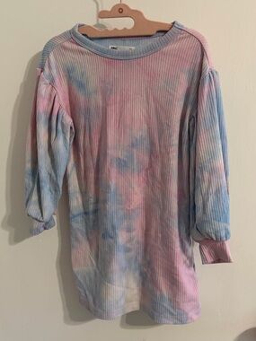 Epic Threads Pastel Pink & Baby Blue Ribbed Tee